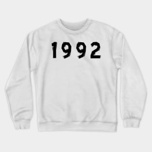 1992 year | simple black Crewneck Sweatshirt